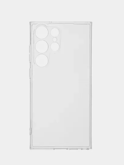 Чехол Samsung Galaxy S23 Ultra (Самсунг Галакси С23 Ультра), прозрачный, силиконовый