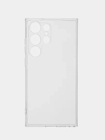 Чехол Samsung Galaxy S23 Ultra (Самсунг Галакси С23 Ультра), прозрачный, силиконовый