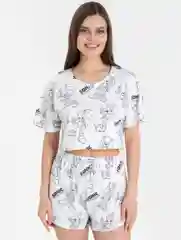 Белый пижама женская с шортами, костюм домашний