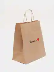 Терракотовый подарочный пакет, крафтовый, бумажный, 28см 24 см 14 см