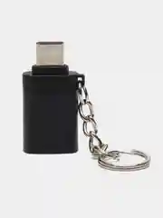 Черный переходник Адаптер OTG с USB 3.0 на Type-C, для Смартфонов, для Ноутбуков, для Флешек