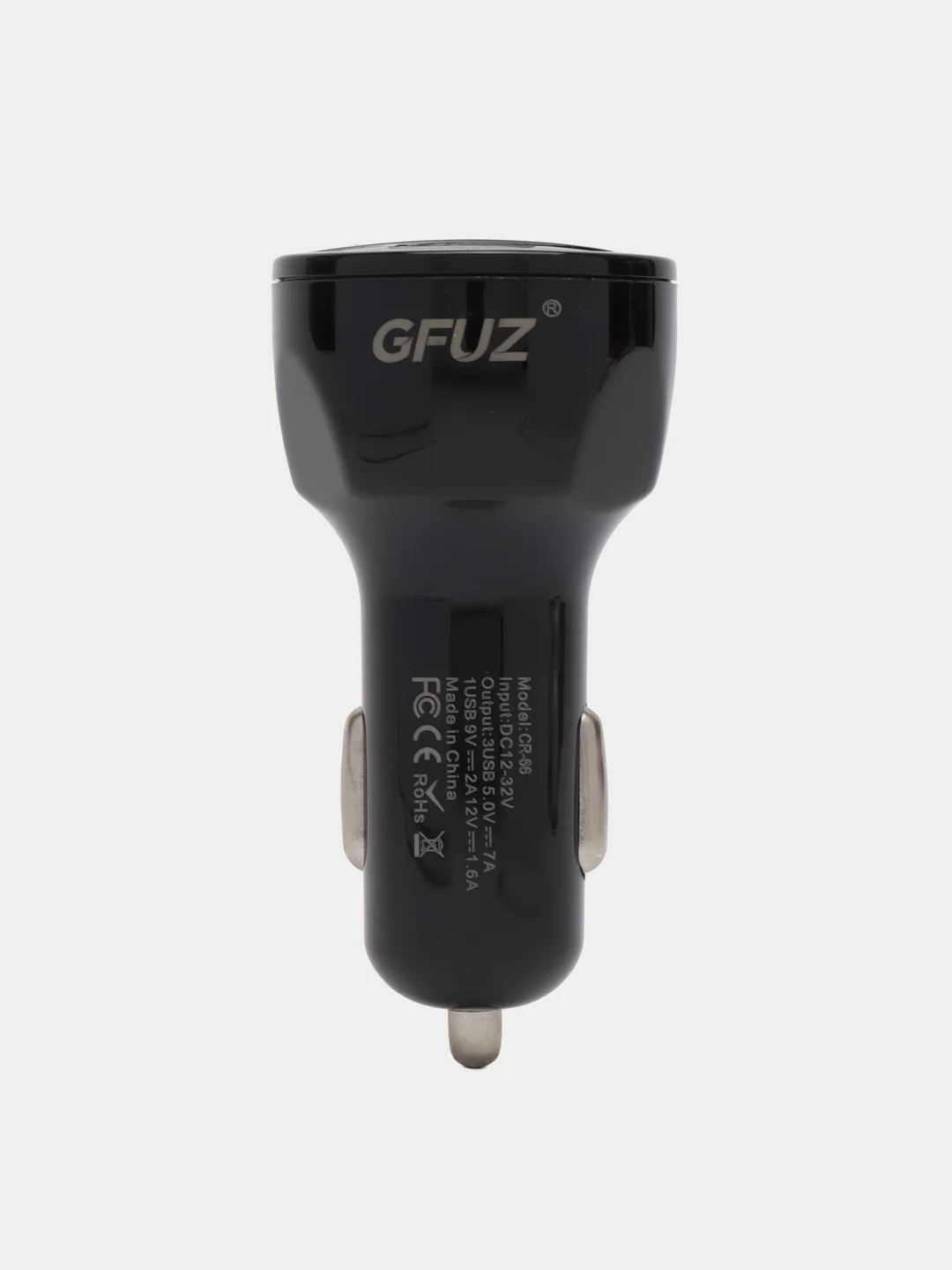 Черный автомобильное зарядное устройство 7А, 3 USB, зарядка в прикуриватель, для телефона