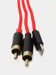 Красный адаптер переходник от Type-C к 2 RCA