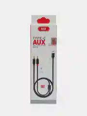 Черный адаптер переходник от Type-C к 2 RCA