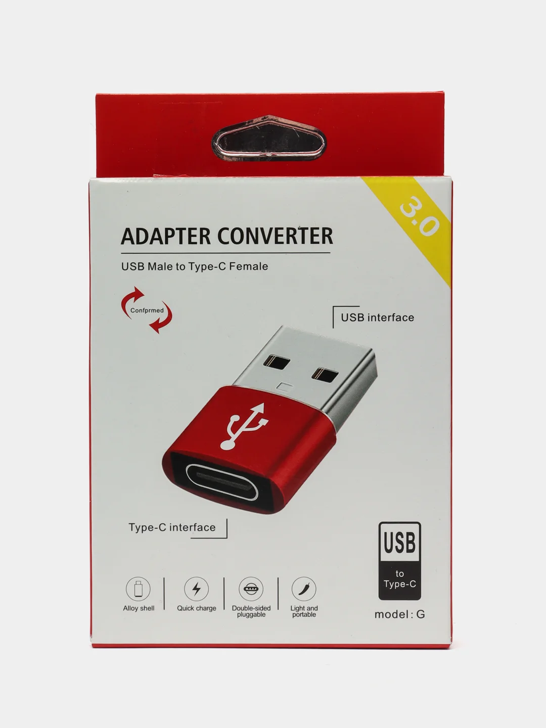 Белый переходник Type-C на USB 3.0, адаптер для смартфона, планшета, для мобильных устройств