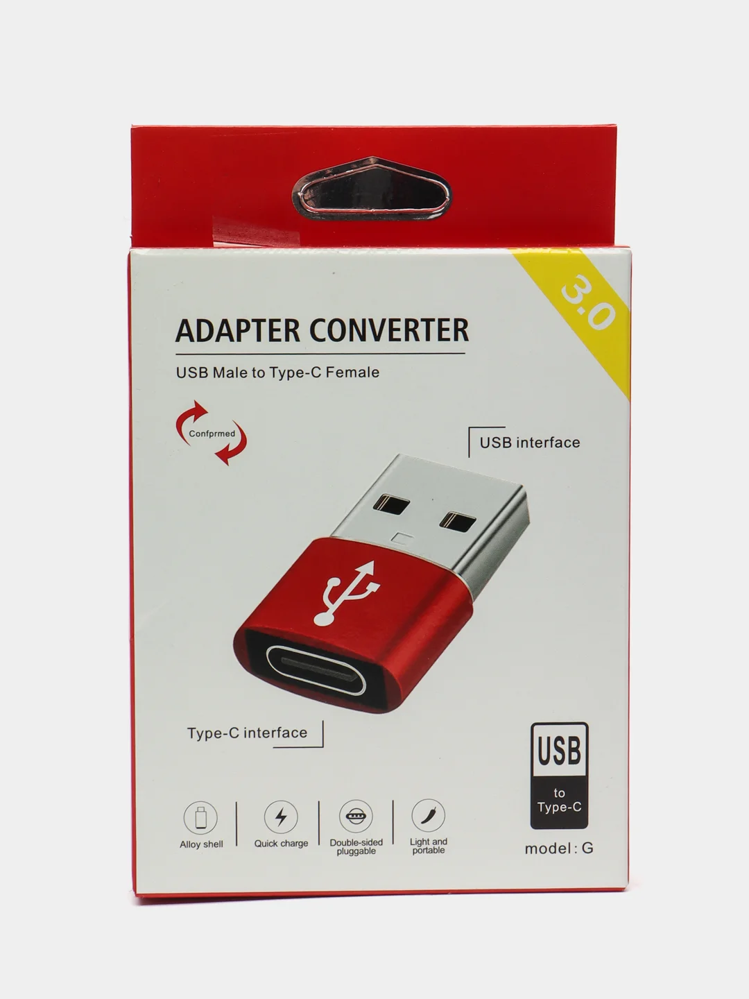 Серый переходник Type-C на USB 3.0, адаптер для смартфона, планшета, для мобильных устройств