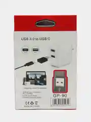 Черный переходник Type-C на USB 3.0, адаптер для смартфона, планшета, для мобильных устройств