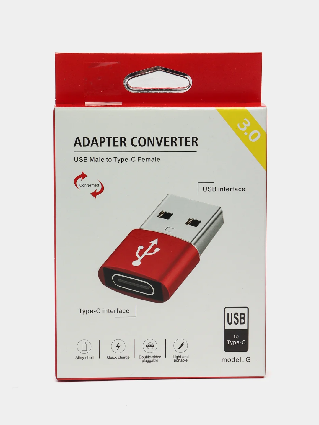 Черный переходник Type-C на USB 3.0, адаптер для смартфона, планшета, для мобильных устройств