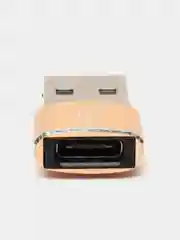 Золотой переходник Type-C на USB 3.0, адаптер для смартфона, планшета, для мобильных устройств