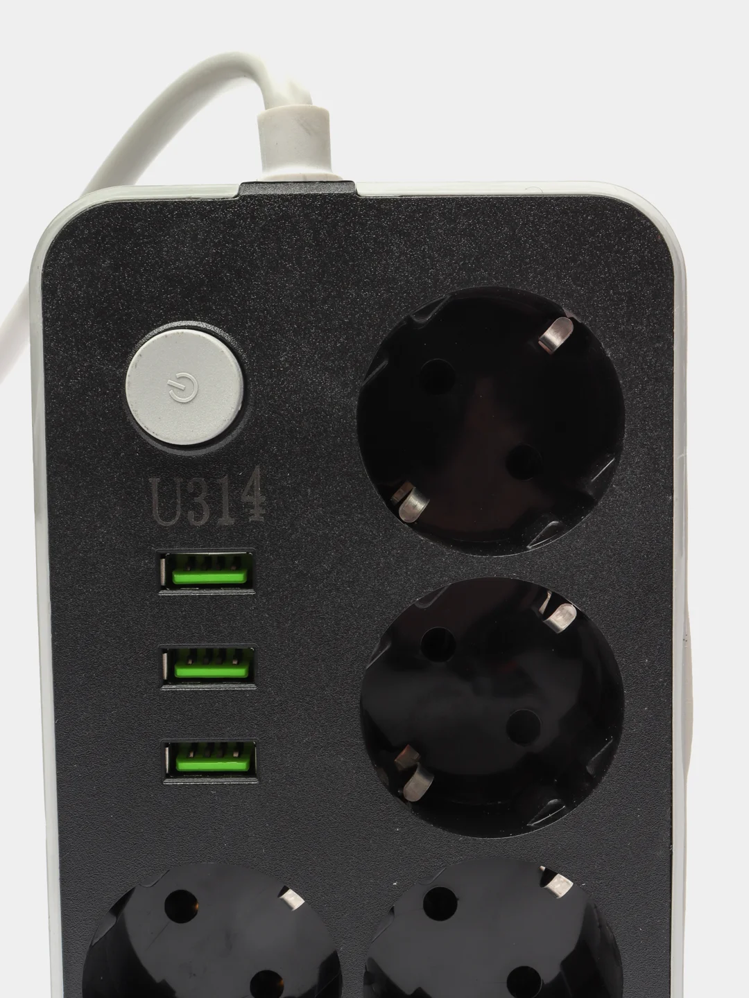 Фильтр сетевой электрический удлинитель, 4 розетки, 3 USB, тройник
