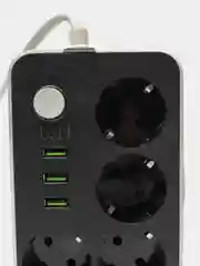 Фильтр сетевой электрический удлинитель, 4 розетки, 3 USB, тройник