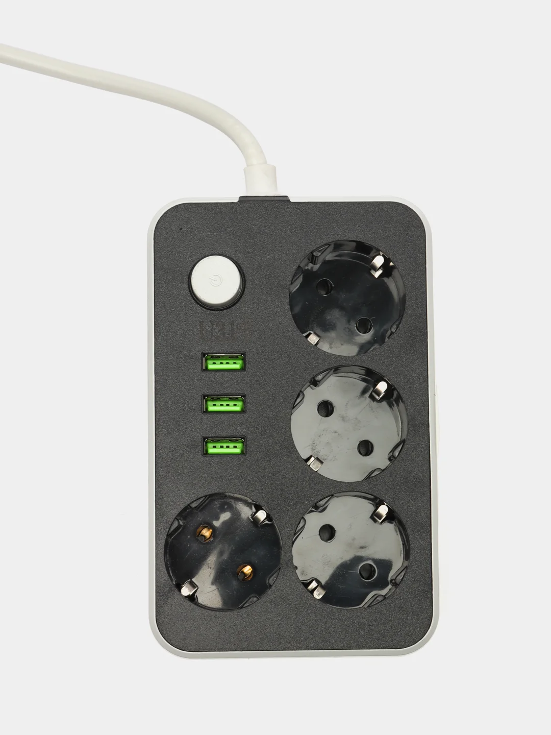 Фильтр сетевой электрический удлинитель, 4 розетки, 3 USB, тройник