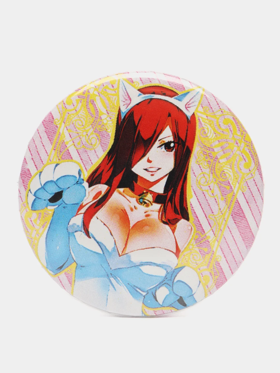 Алый значки по мотивам аниме Хвост Феи (Fairy Tail)