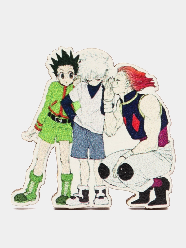 Значок деревянный по аниме "Хантер х Хантер / Hunter x Hunter"