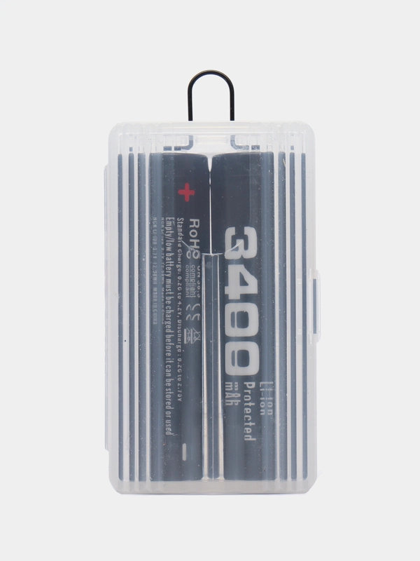 Аккумуляторы Soshine Li-ion 18650, 3400 mAh, 2 штуки