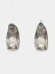 Серебряный серьги-гвоздики Teosa, серебристые, из бижутерного сплава