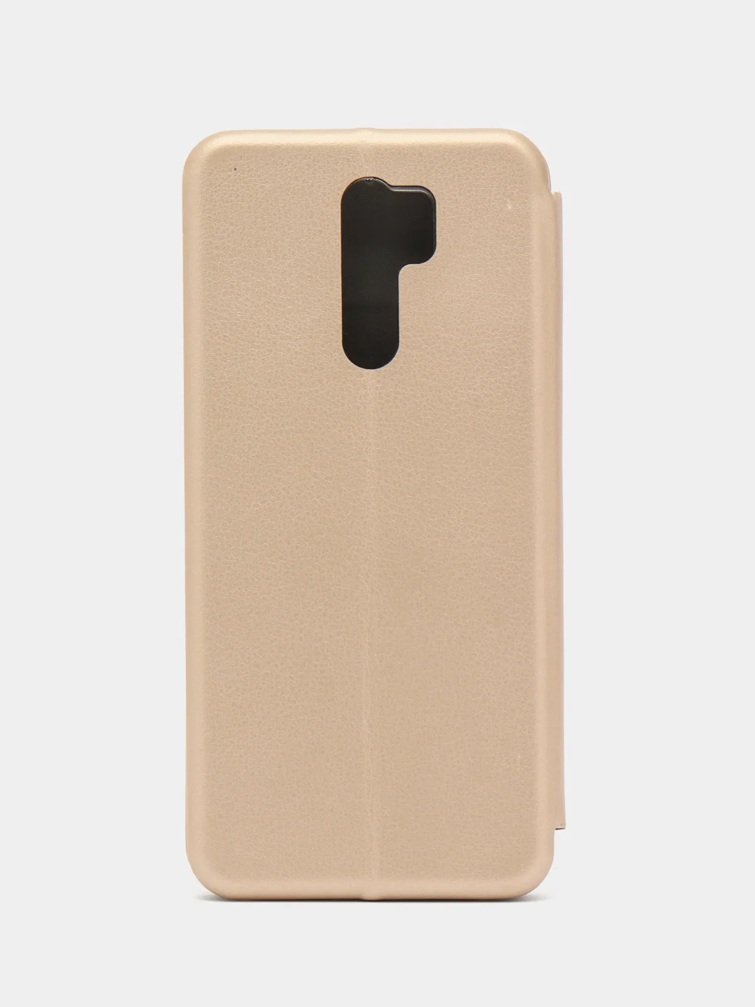 Золотой чехол-книжка с визитницей для Xiaomi Redmi 9 полная защита телефона с отделом для карточки