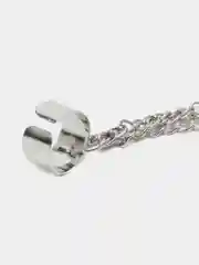 Серебряный моно-серьга