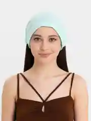 Мятный бандана женская на резинке из муслина