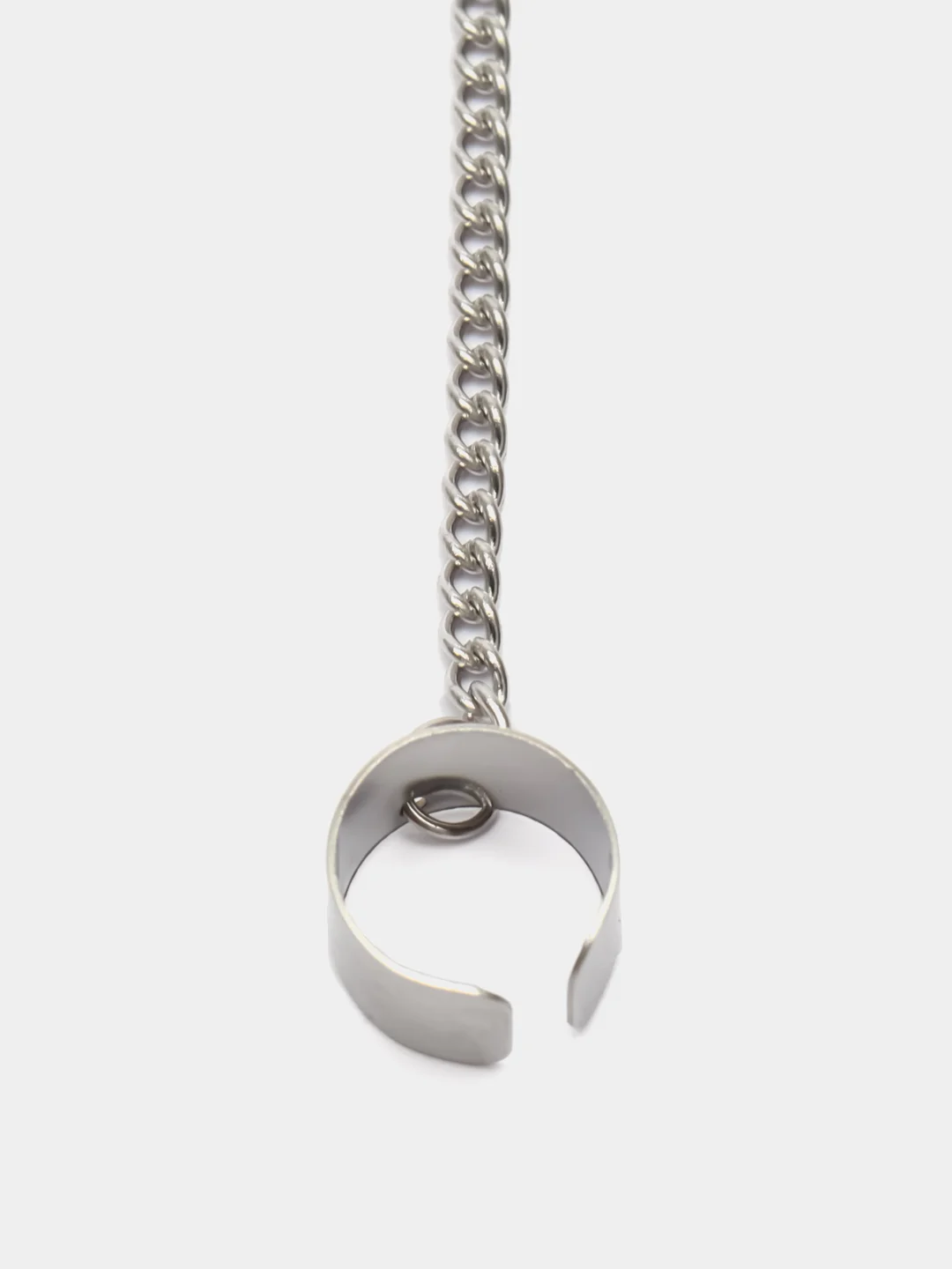 Серебряный серьга из стали, для украшения уха, с обманкой