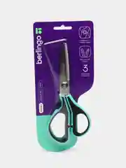 Ножницы Berlingo "Easycut 350", 18см, бирюзовые, эргономичные ручки, мягкие вставки
