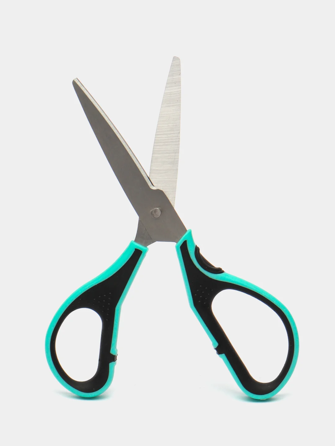 Ножницы Berlingo "Easycut 350", 18см, бирюзовые, эргономичные ручки, мягкие вставки