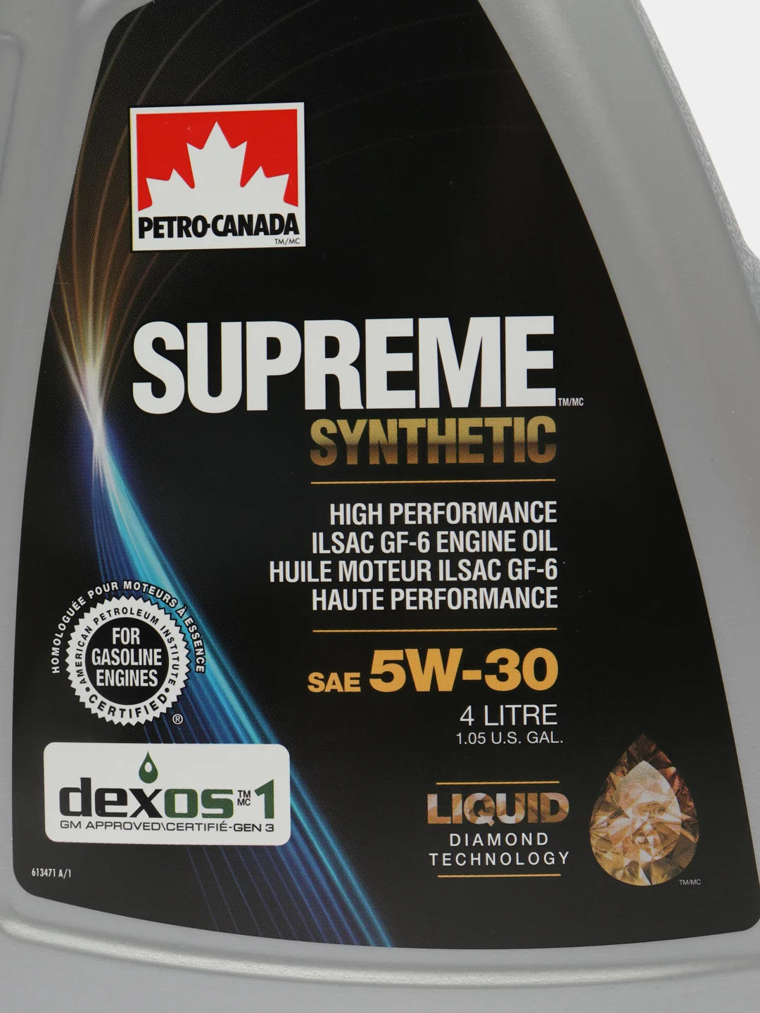Моторное масло PETRO-CANADA SUPREME SYNTHETIC 5W-30 4L, синтетика, Dexos 1 Gen 3