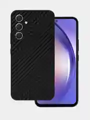 Серебряный защитная пленка для Samsung Galaxy A54 под карбон на заднюю часть, назад Самсунг А54 кожа