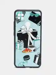 Бирюзовый чехол с ярким рисунком/принтом на Xiaomi Redmi 10A (Сяоми Редми 10А)