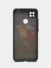 Голубой чехол с ярким рисунком/принтом на Xiaomi Redmi 10A (Сяоми Редми 10А)