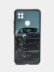 Серый чехол с ярким рисунком/принтом на Xiaomi Redmi 10A (Сяоми Редми 10А)