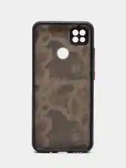 Тёмно-бордовый чехол с ярким рисунком/принтом на Xiaomi Redmi 10A (Сяоми Редми 10А)