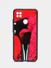 Розовый чехол с ярким рисунком/принтом на Xiaomi Redmi 10A (Сяоми Редми 10А)