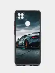 Хром чехол с ярким рисунком/принтом на Xiaomi Redmi 10A (Сяоми Редми 10А)