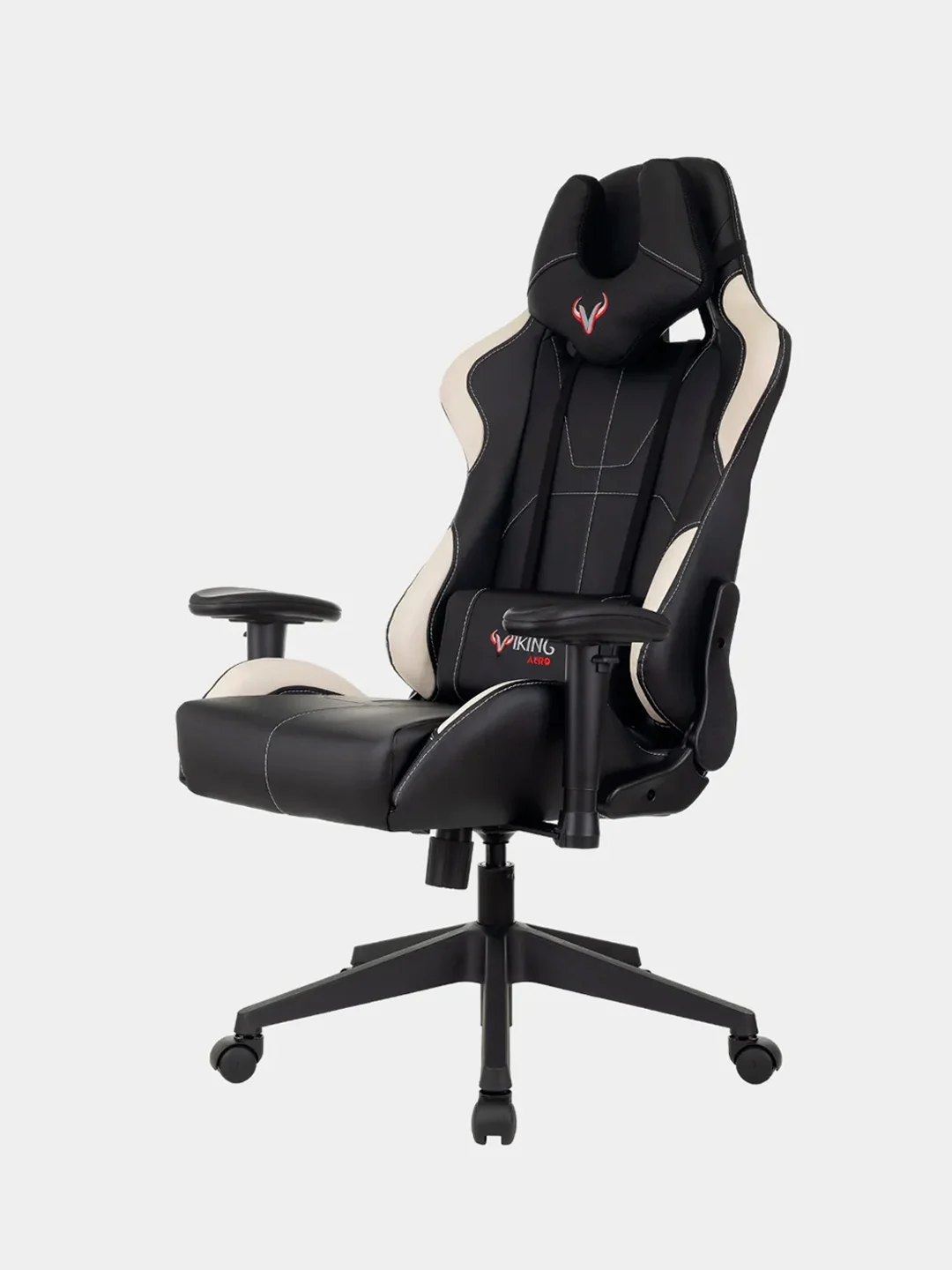 Белый кресло компьютерное игровое "Бюрократ" Zombie Viking 5 Aero