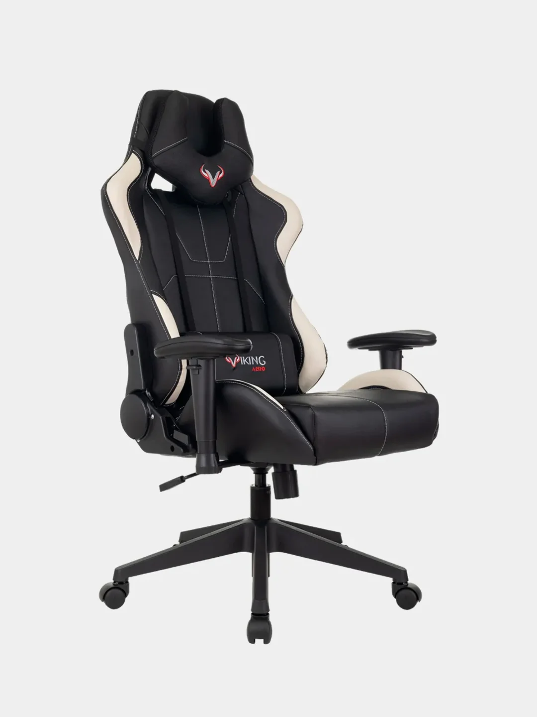 Белый кресло компьютерное игровое "Бюрократ" Zombie Viking 5 Aero