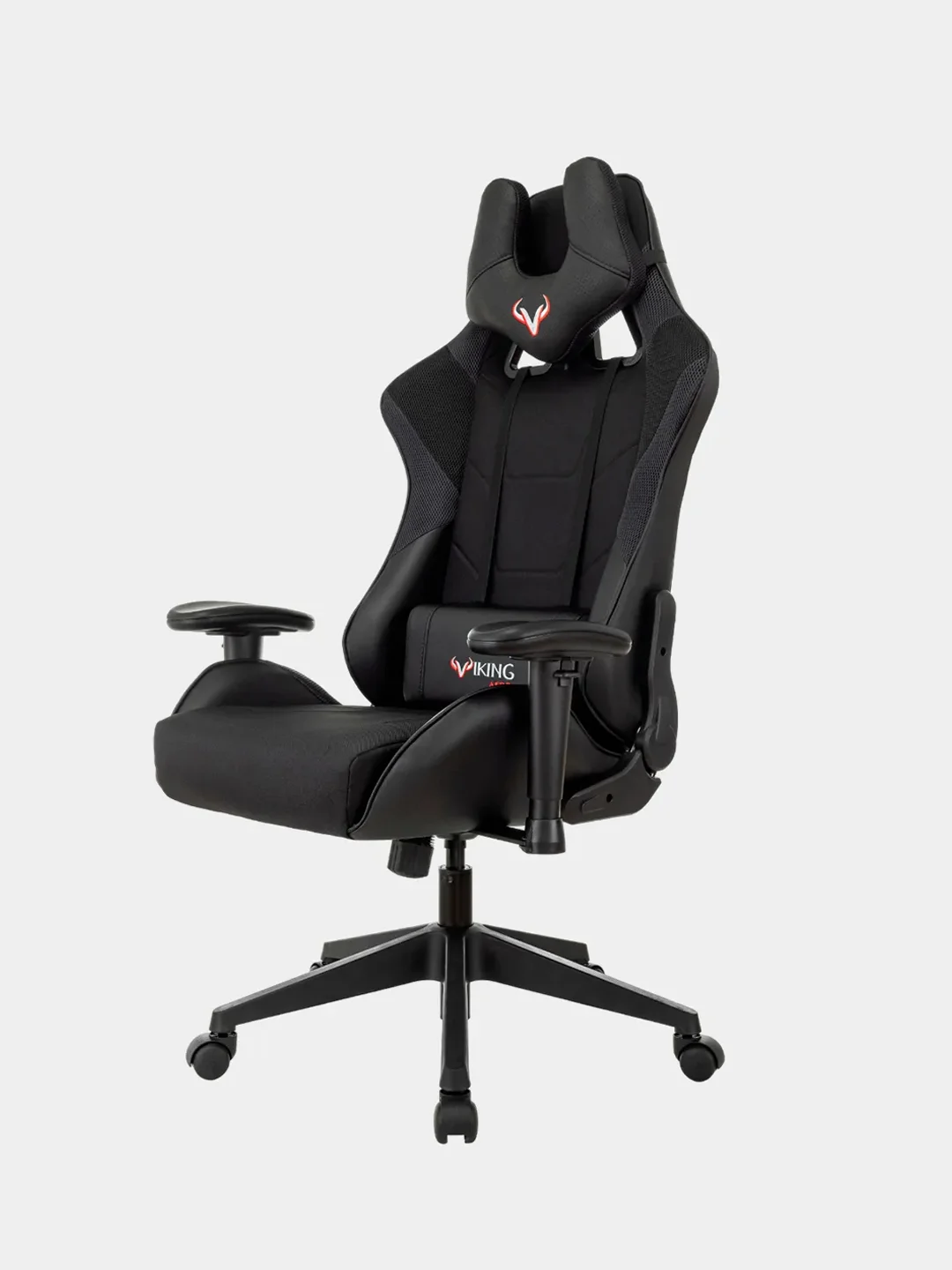 Черный кресло компьютерное игровое "Бюрократ" Zombie Viking 4 Aero