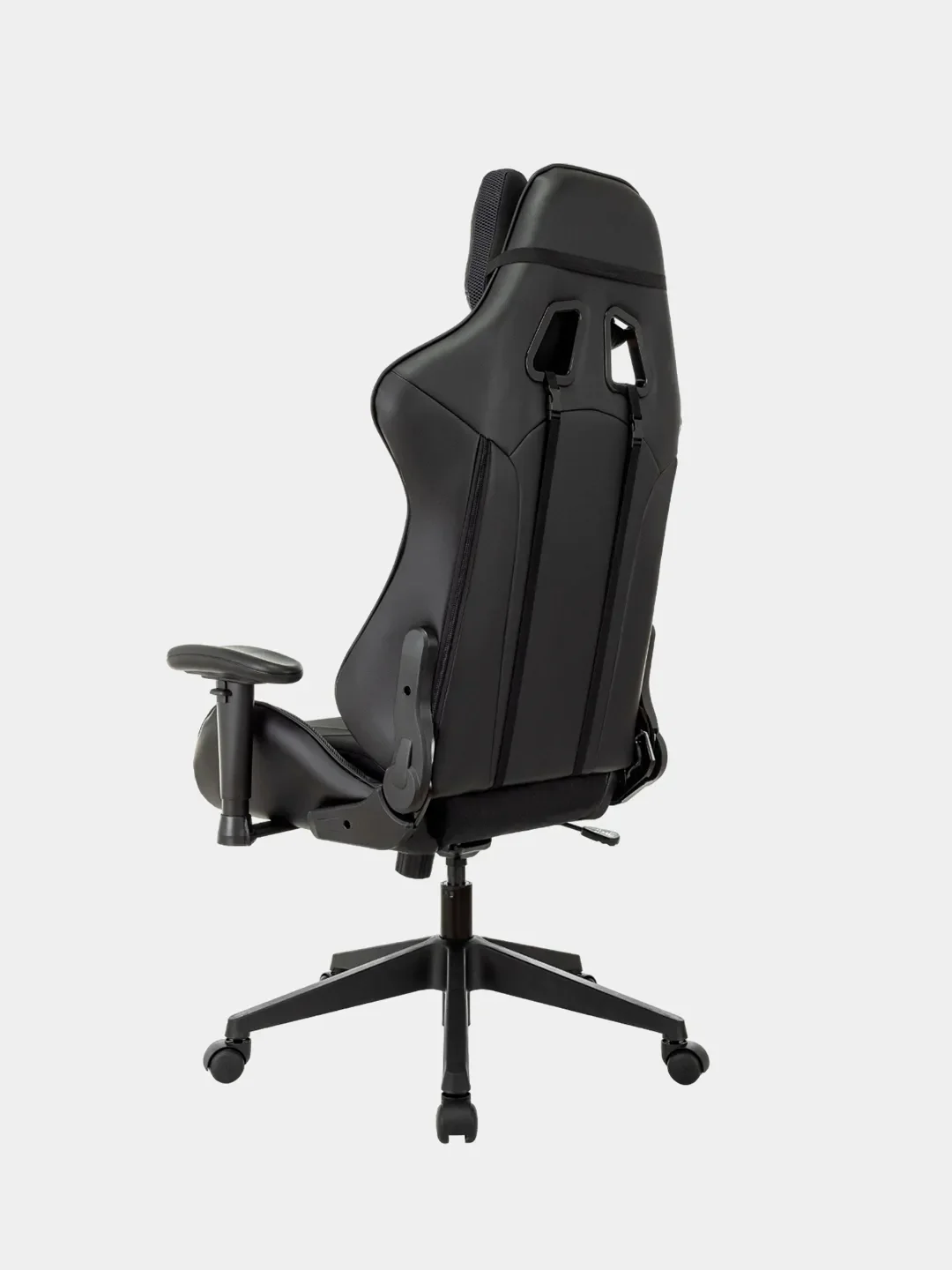 Черный кресло компьютерное игровое "Бюрократ" Zombie Viking 4 Aero