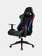 Разноцветный компьютерное кресло игровое Бюрократ Zombie GAME RGB с подсветкой