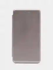 Серебряный чехол книжка Xiaomi Redmi 4X