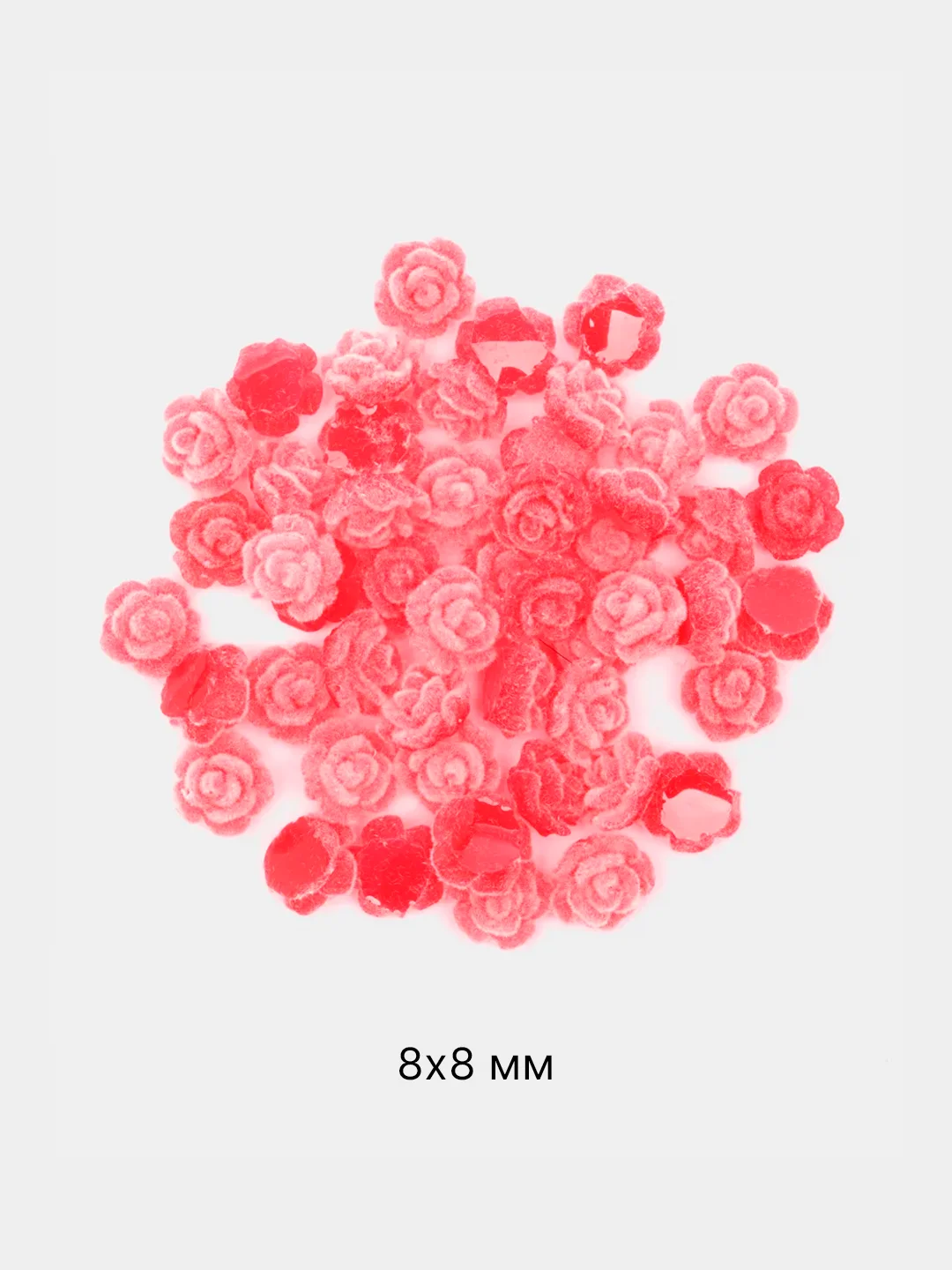 Молочный объемные фигурки для маникюра / Стразы для 3D дизайна ногтей