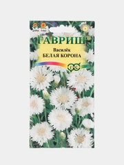 Семена цветов Василек "Белая корона"
