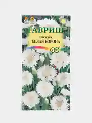 Семена цветов Василек "Белая корона"
