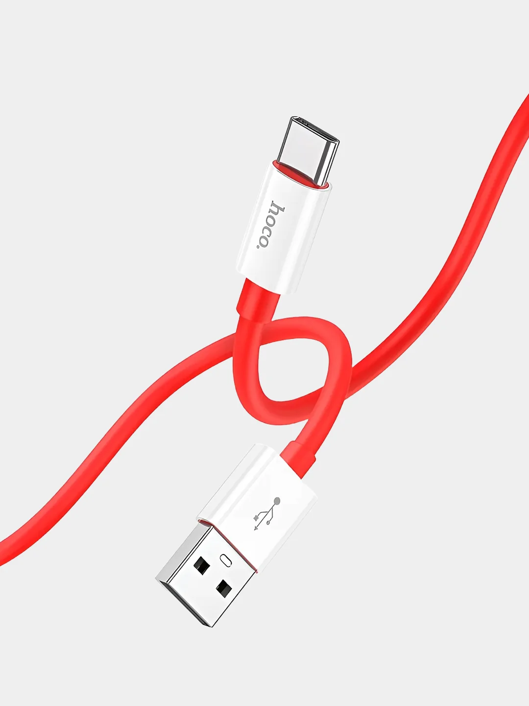 Белый кабель X87, Type-C, USB, быстрая зарядка