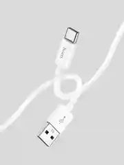 Белый кабель X87, Type-C, USB, быстрая зарядка