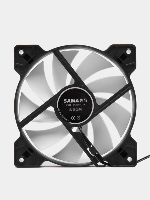 Вентиляторы охлаждения Sama 120x120x25, 1200rpm, molex 4pin, белый
