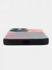 Фиолетовый чехол для iPhone 15 Pro Max с принтом, с рисунком (Айфон 15 Про Макс)