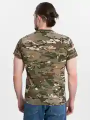Зеленый футболка камуфлированная