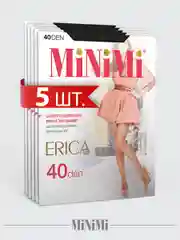 Серый колготки MiNiMi ERICA 40 den эластичные, шелковистые, 5 штук
