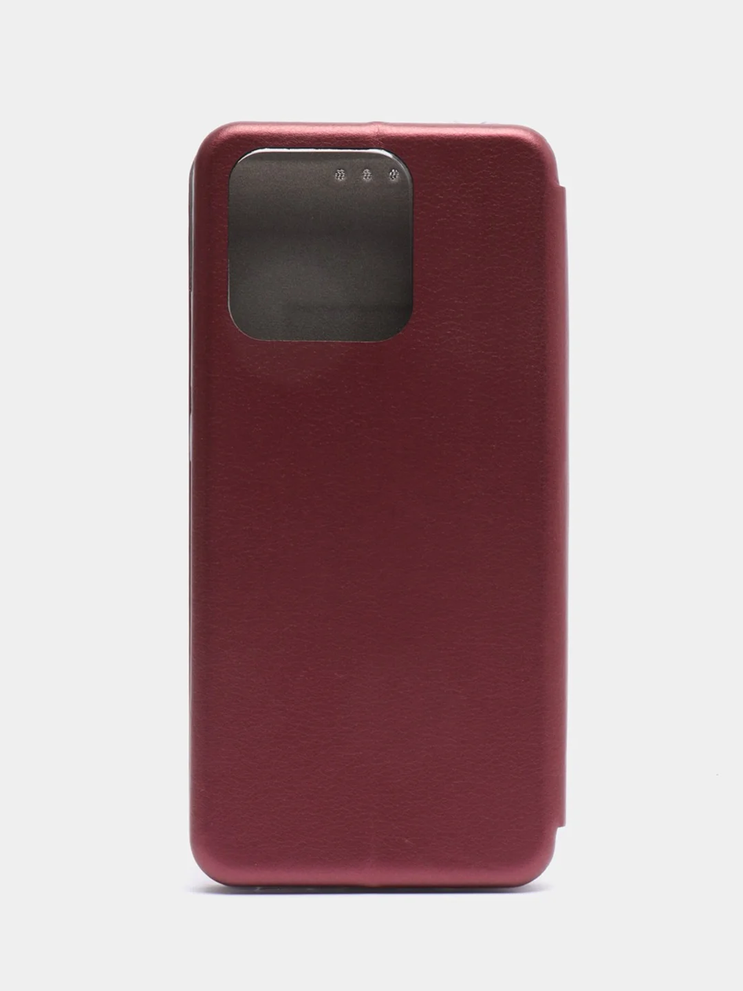 Багровый чехол-книжка для Redmi 10C / 10С NFC / Poco C40